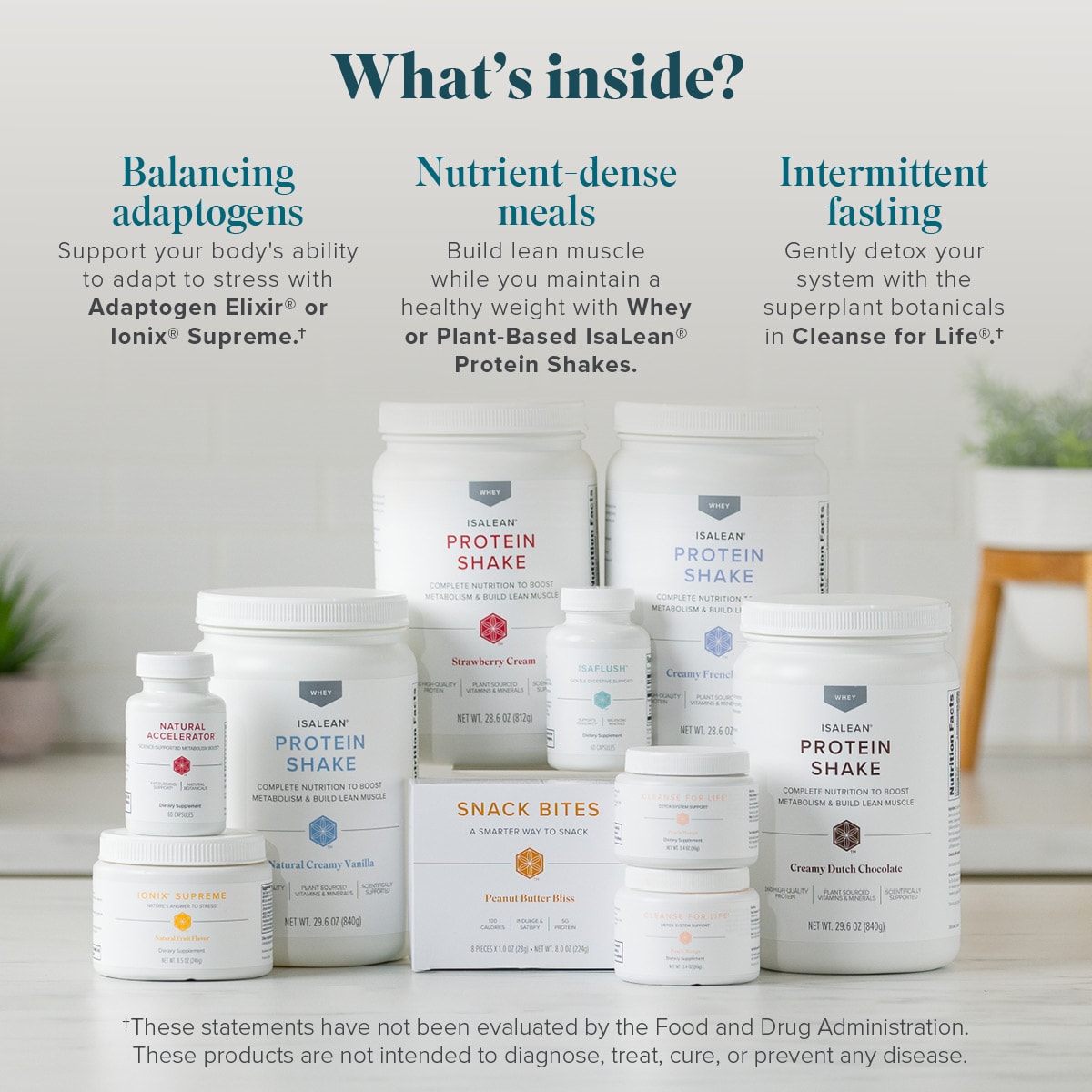Complete Isagenix 30-Day product lineup