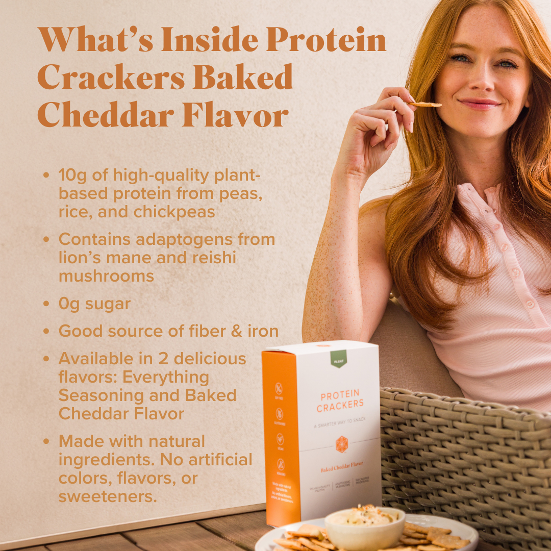 Protein Crackers Baked Cheddar Flavor